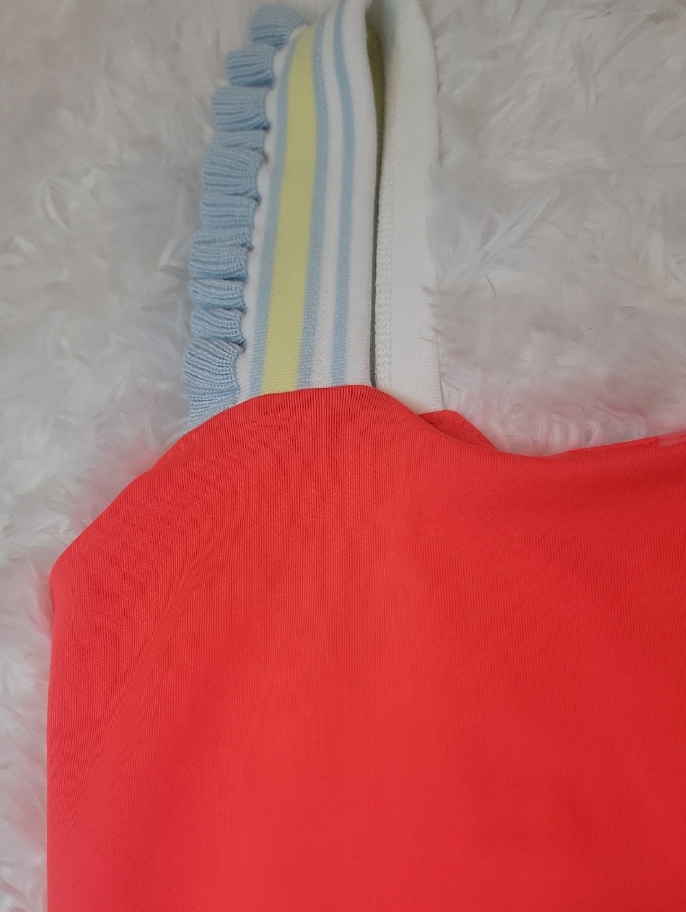 NWT As Revival Playful Pace Ruffle Tank In Coral. Small - Picture 4 of 8